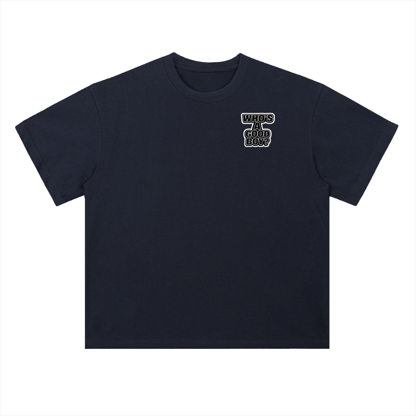 “SIT” Heavyweight Drop Shoulder Cotton T-Shirt