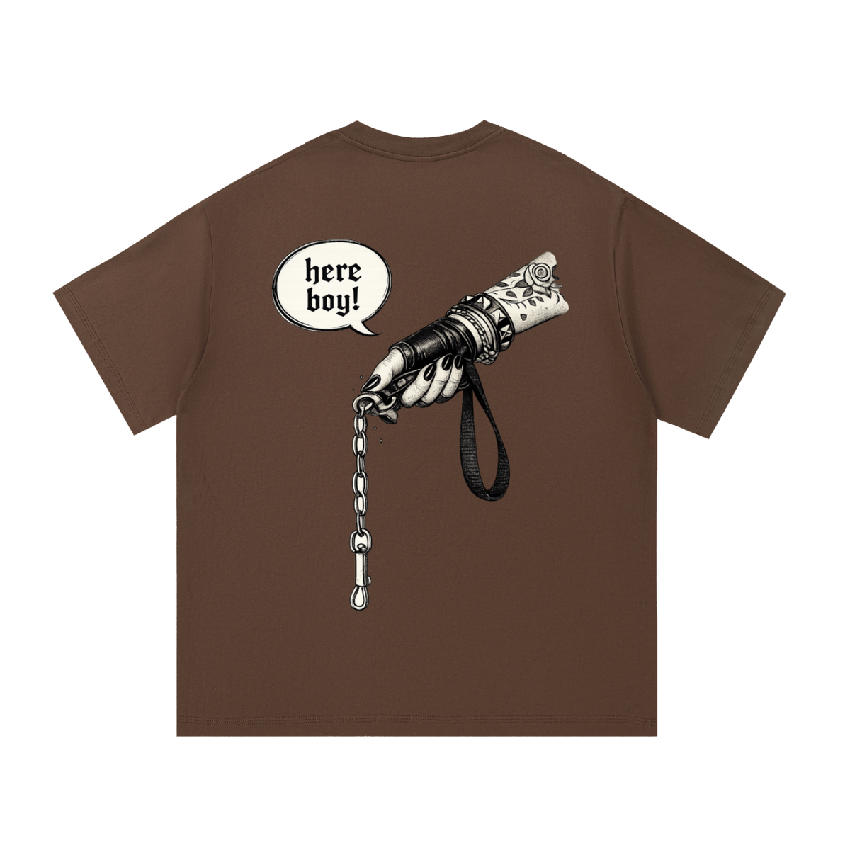 “Here Boy” Essential Cotton T-Shirt