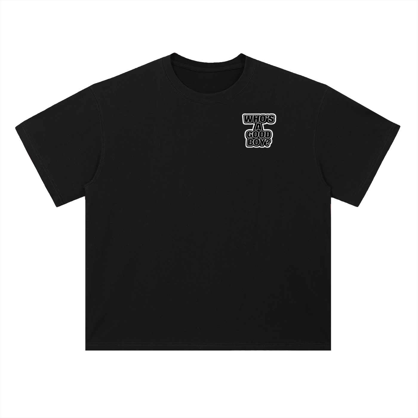 “SIT” Heavyweight Drop Shoulder Cotton T-Shirt