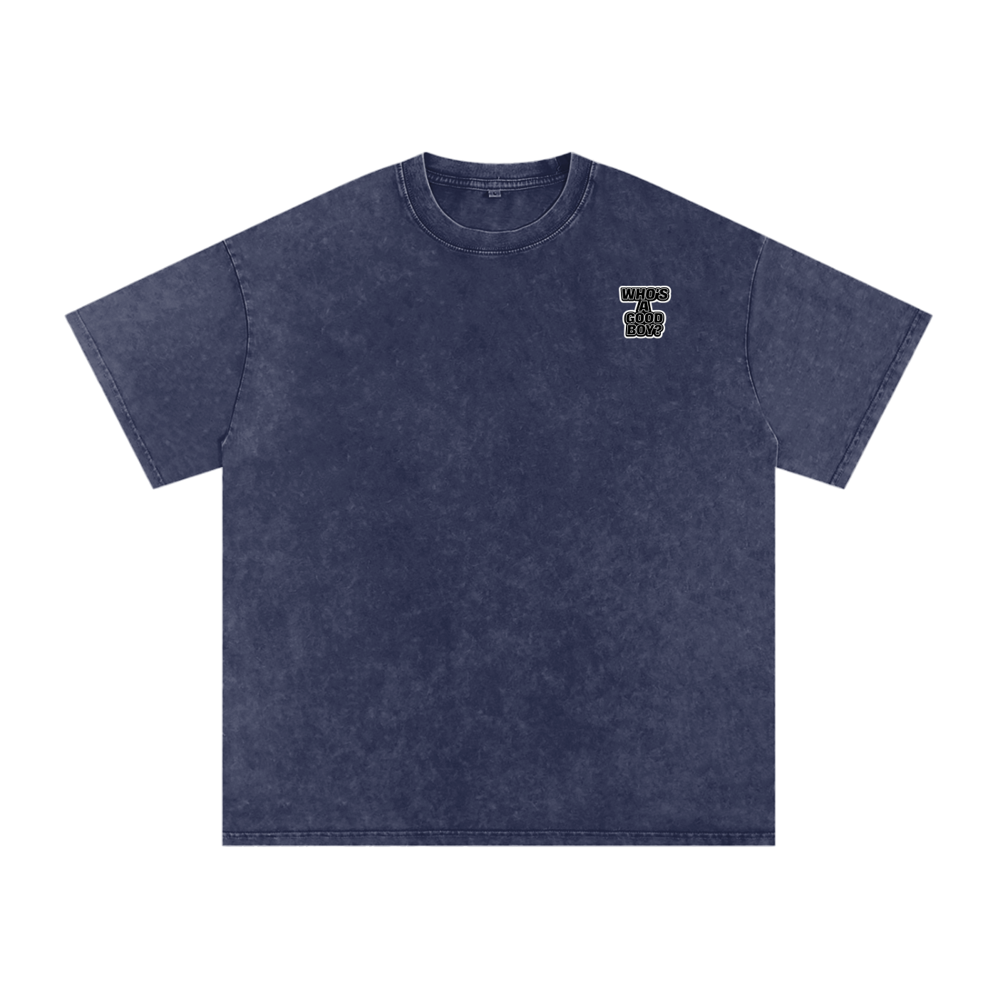 Never Basic Who’s a Good Boy Snow Washed Oversized Cotton T-Shirt