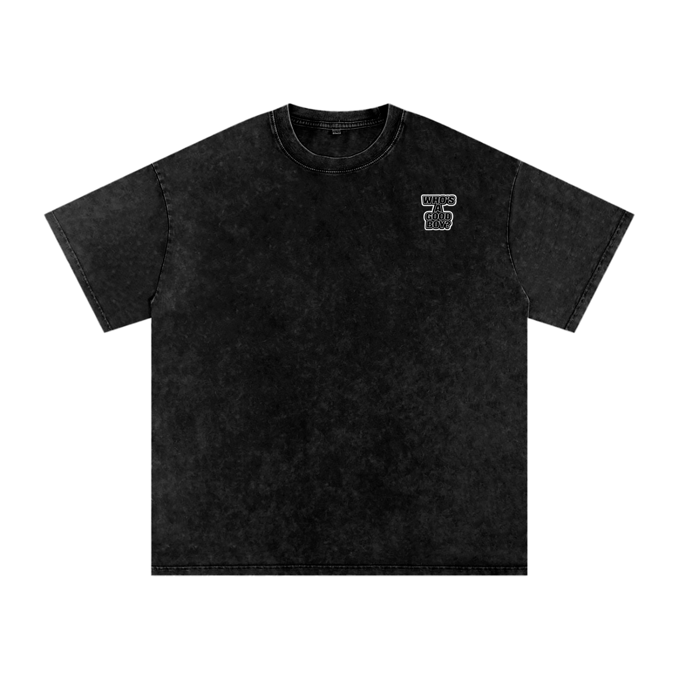 Never Basic Who’s a Good Boy Snow Washed Oversized Cotton T-Shirt