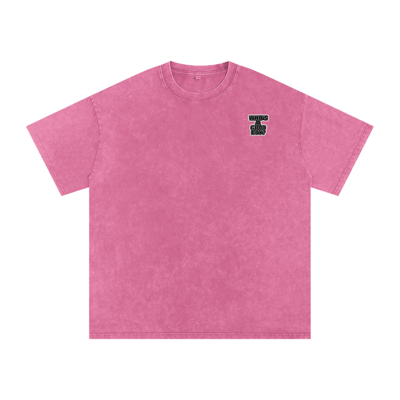 Never Basic Who’s a Good Boy Snow Washed Oversized Cotton T-Shirt