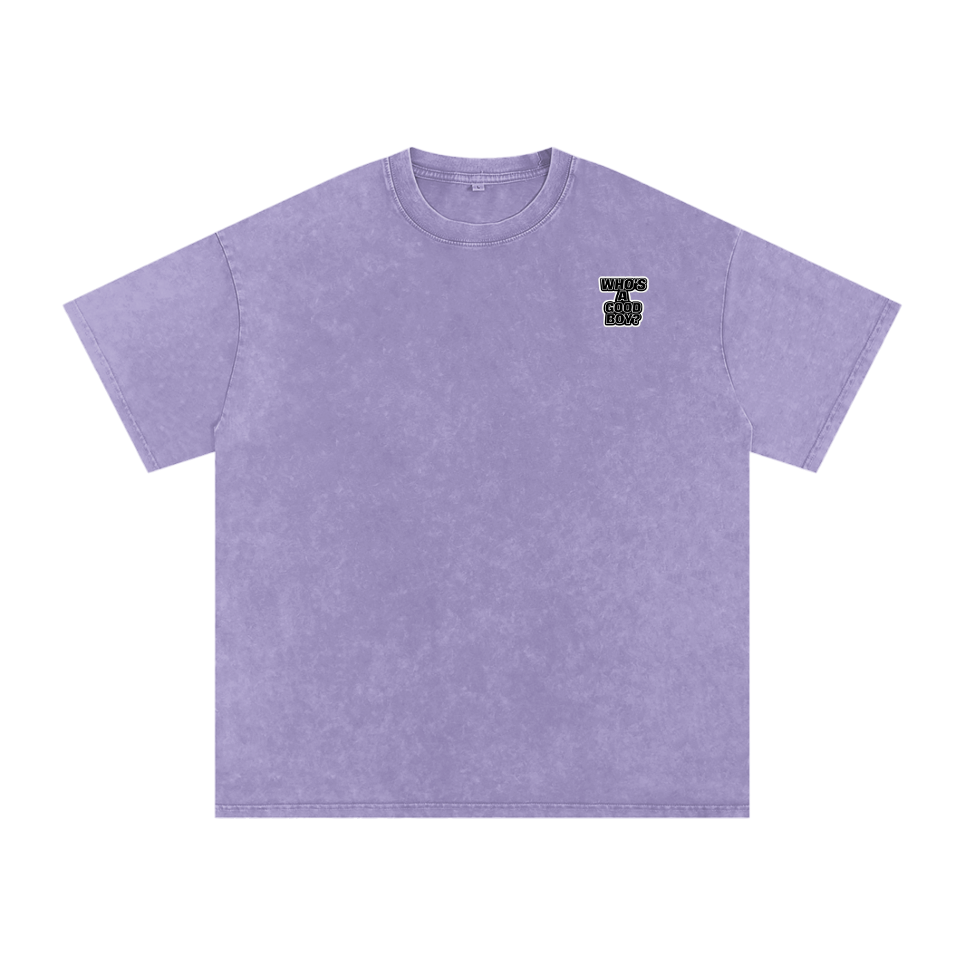 Never Basic Who’s a Good Boy Snow Washed Oversized Cotton T-Shirt