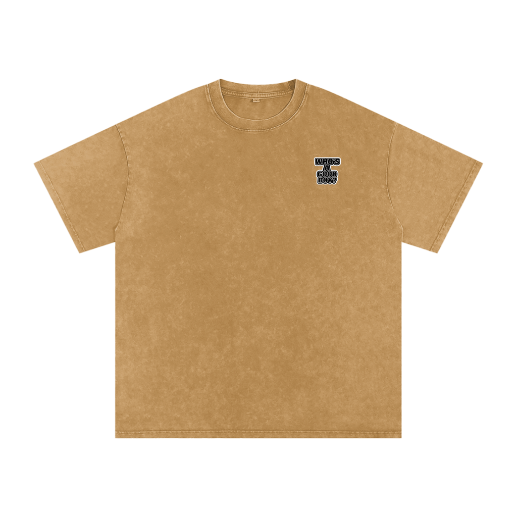“You’re such a good boy” Snow Washed Oversized Cotton T-Shirt
