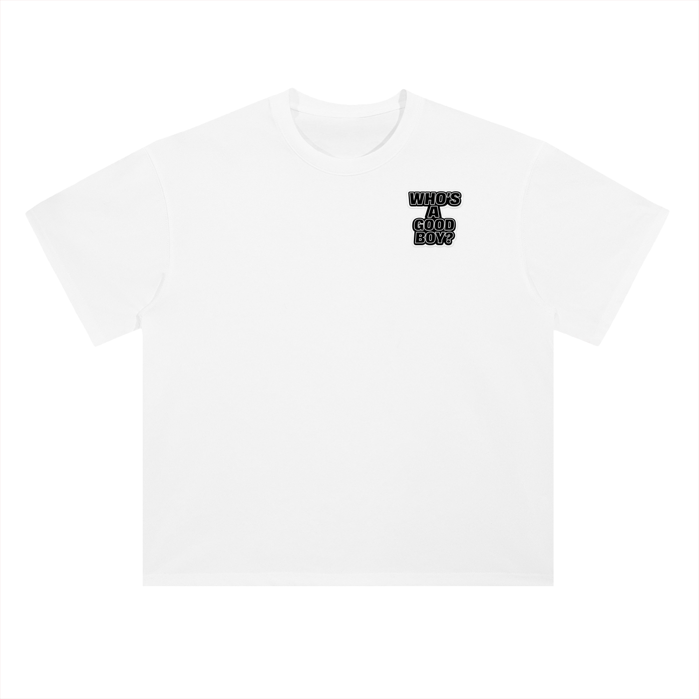 Here Boy! Heavyweight Drop Shoulder Cotton T-Shirt