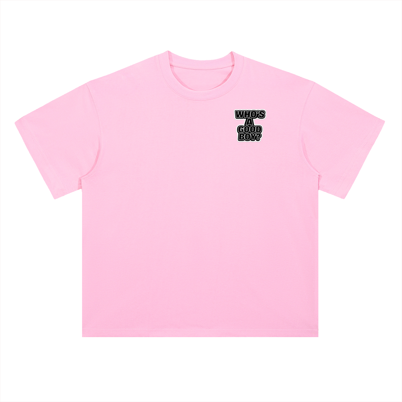 Here Boy! Heavyweight Drop Shoulder Cotton T-Shirt
