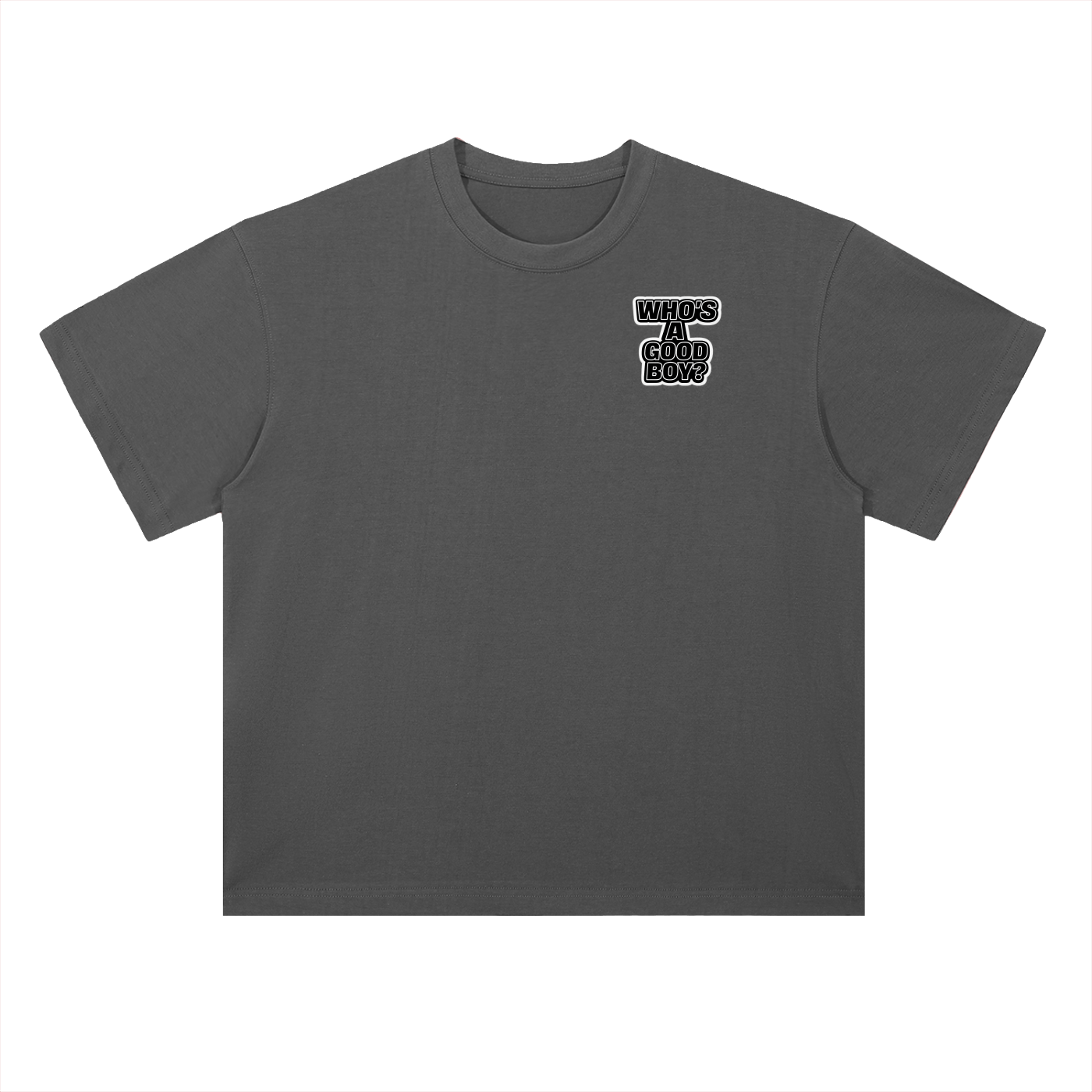 “SIT” Heavyweight Drop Shoulder Cotton T-Shirt