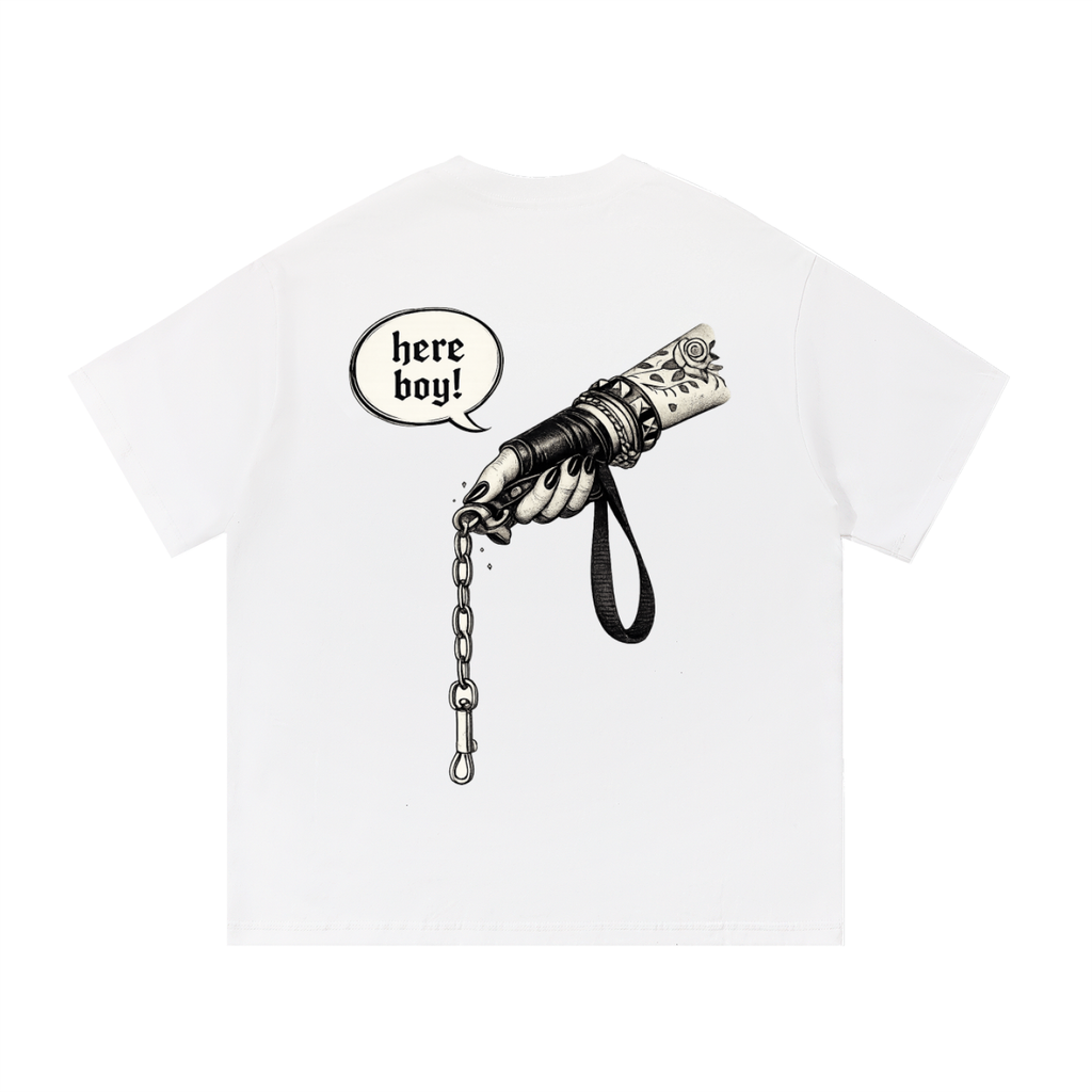 “Here Boy” Essential Cotton T-Shirt