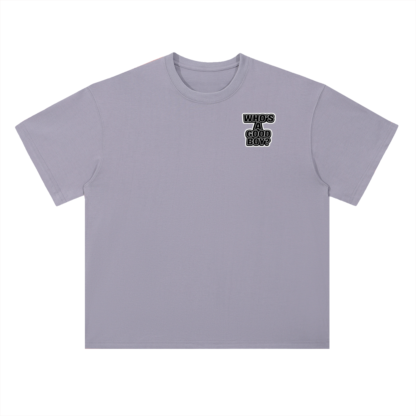 Here Boy! Heavyweight Drop Shoulder Cotton T-Shirt