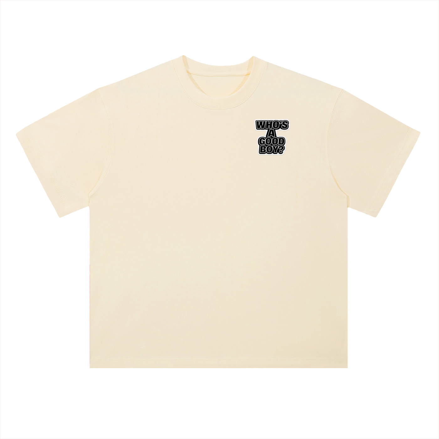 “SIT” Heavyweight Drop Shoulder Cotton T-Shirt