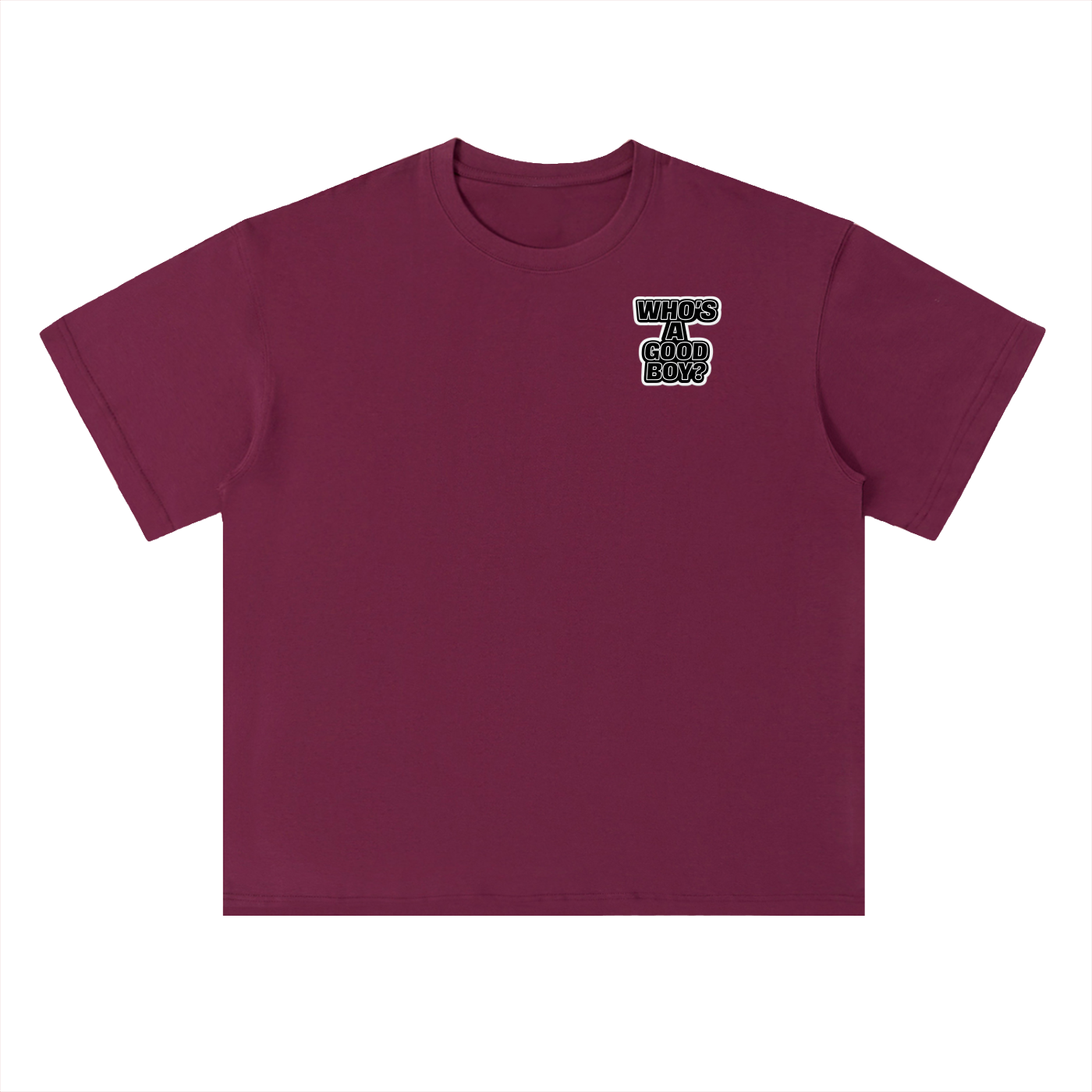 “SIT” Heavyweight Drop Shoulder Cotton T-Shirt