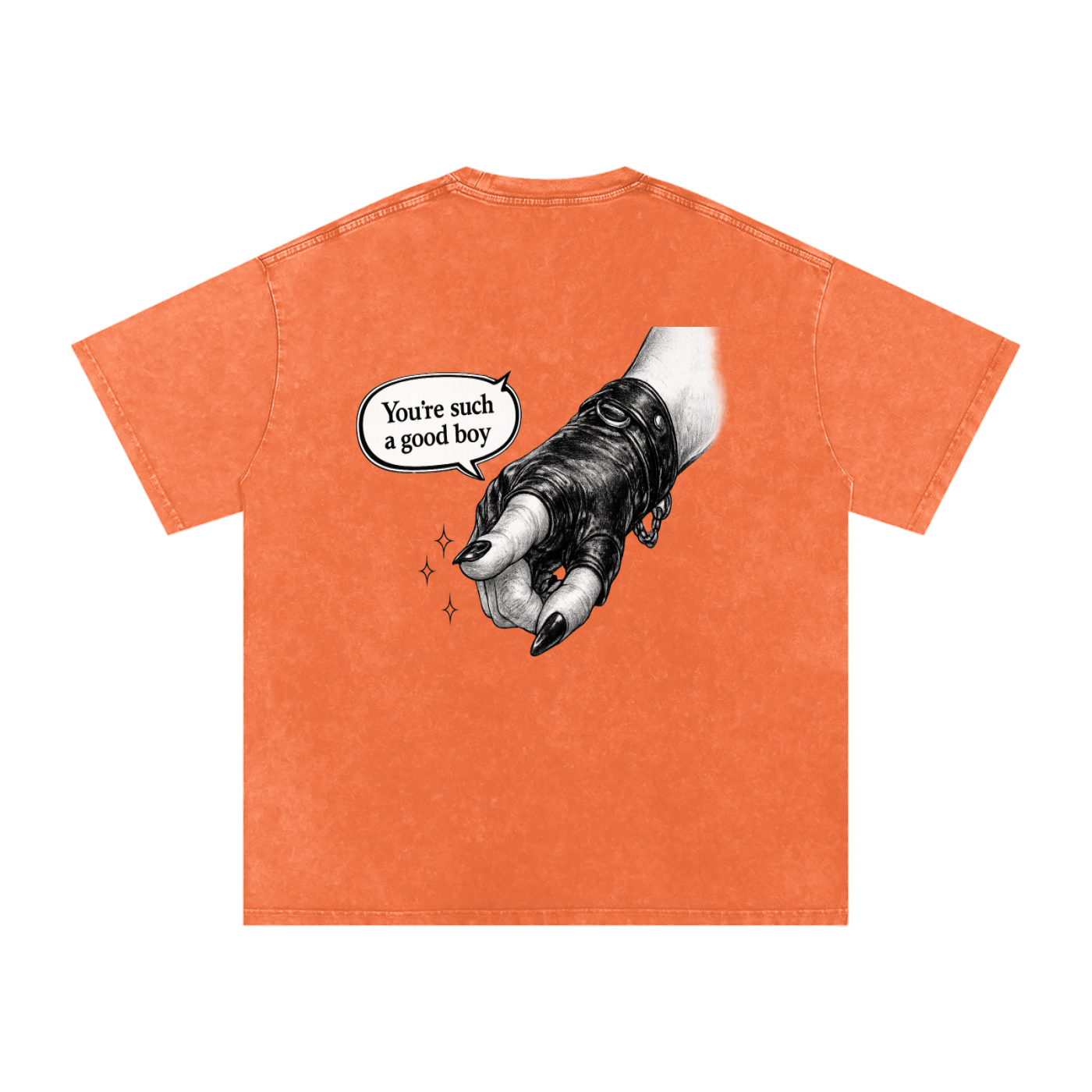 “You’re such a good boy” Snow Washed Oversized Cotton T-Shirt