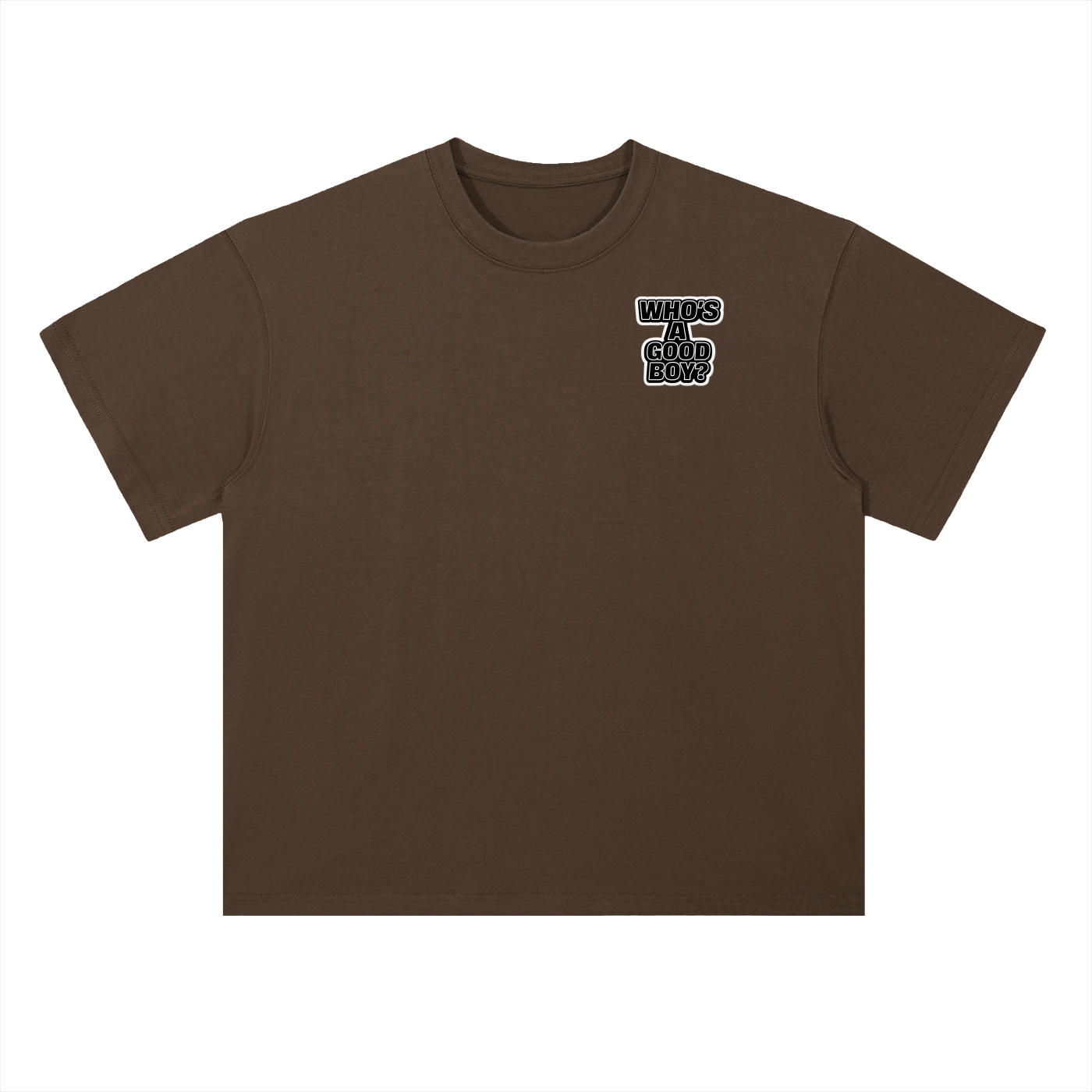 Here Boy! Heavyweight Drop Shoulder Cotton T-Shirt