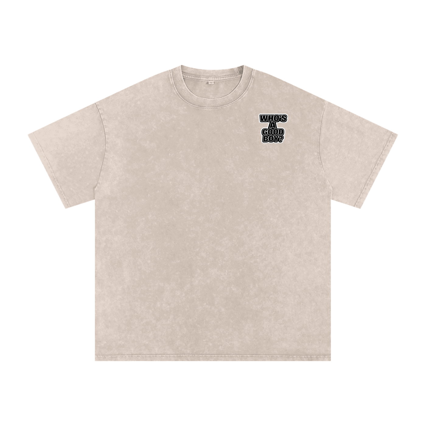 You’re such a Good Boy Snow Washed Oversized Cotton T-Shirt