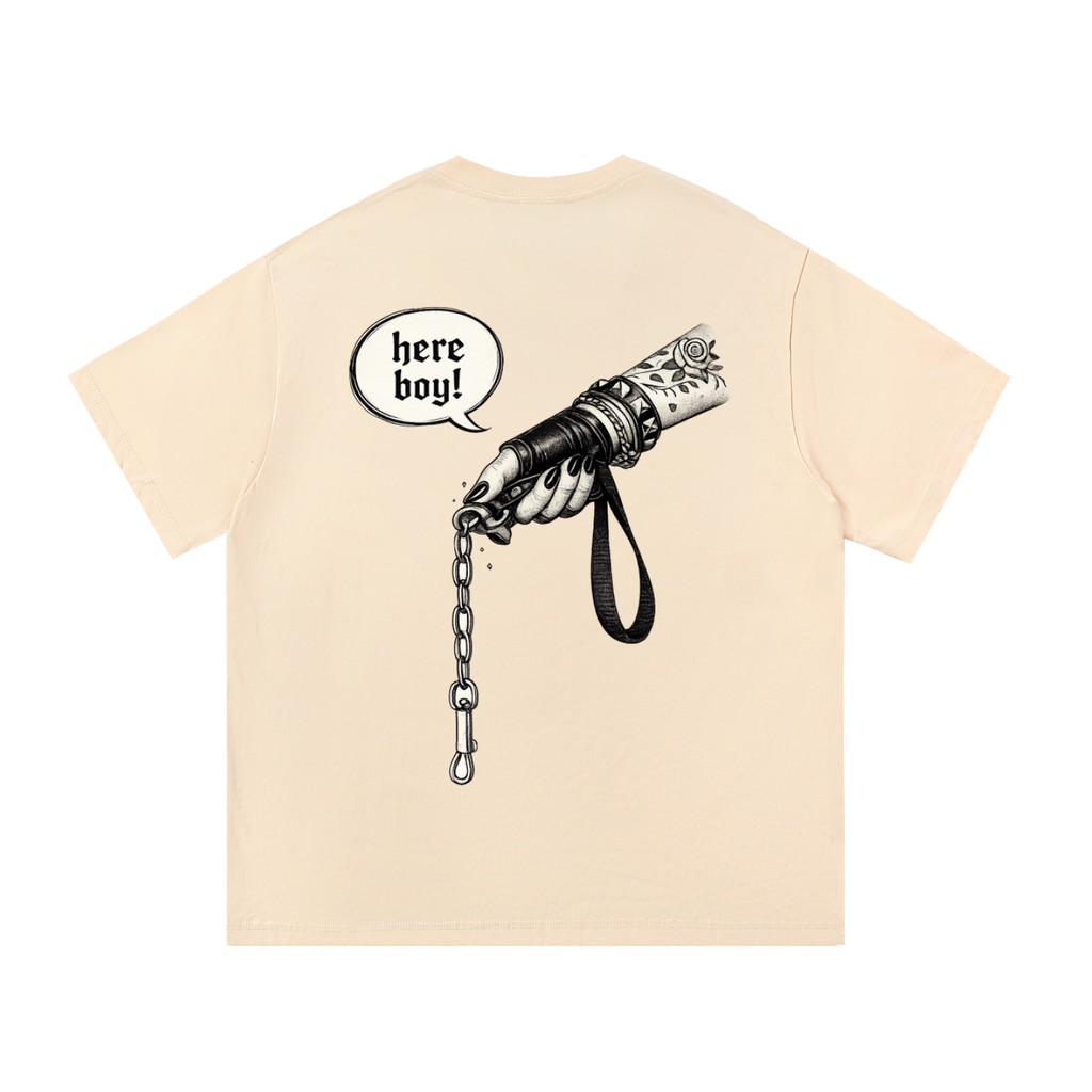 “Here Boy” Essential Cotton T-Shirt