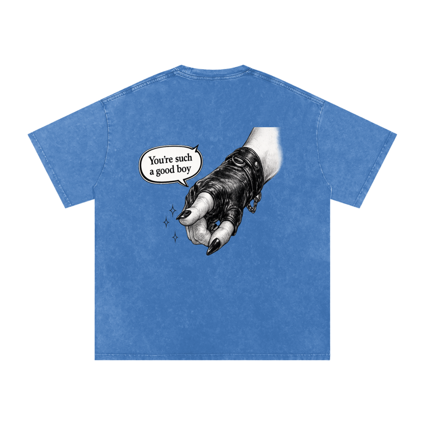 You’re such a Good Boy Snow Washed Oversized Cotton T-Shirt