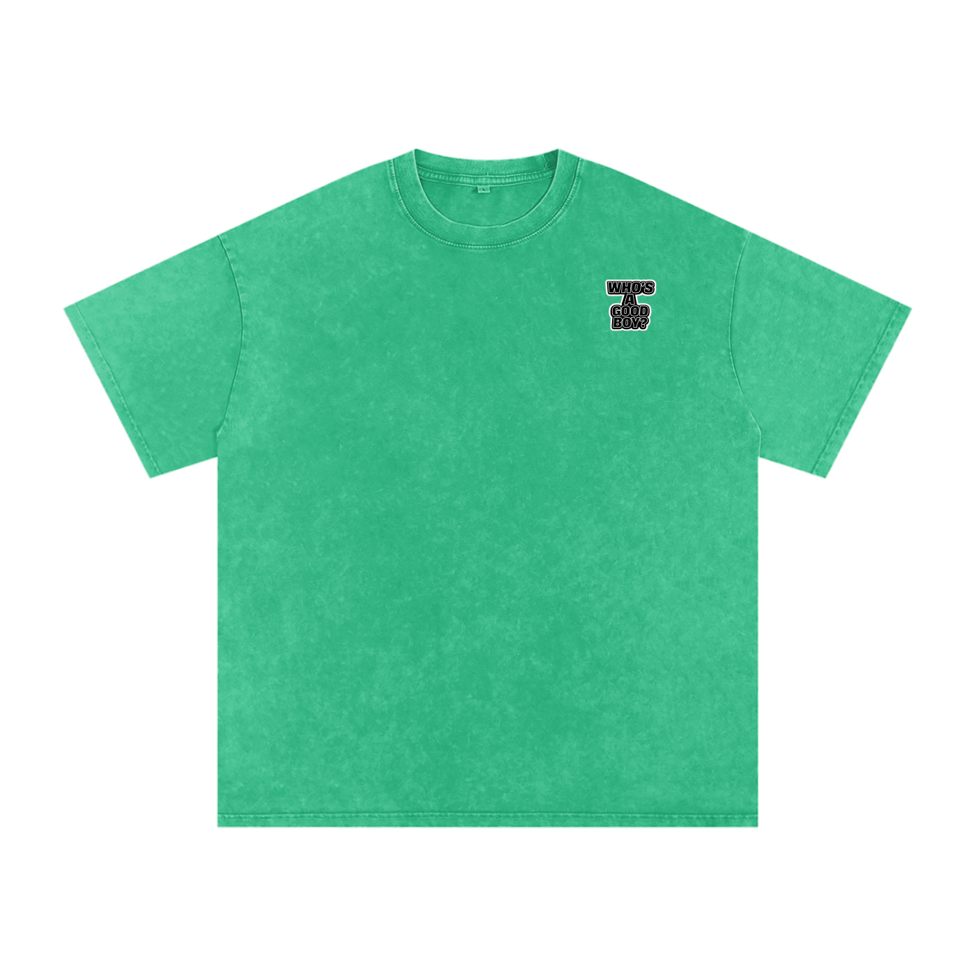 Never Basic Who’s a Good Boy Snow Washed Oversized Cotton T-Shirt