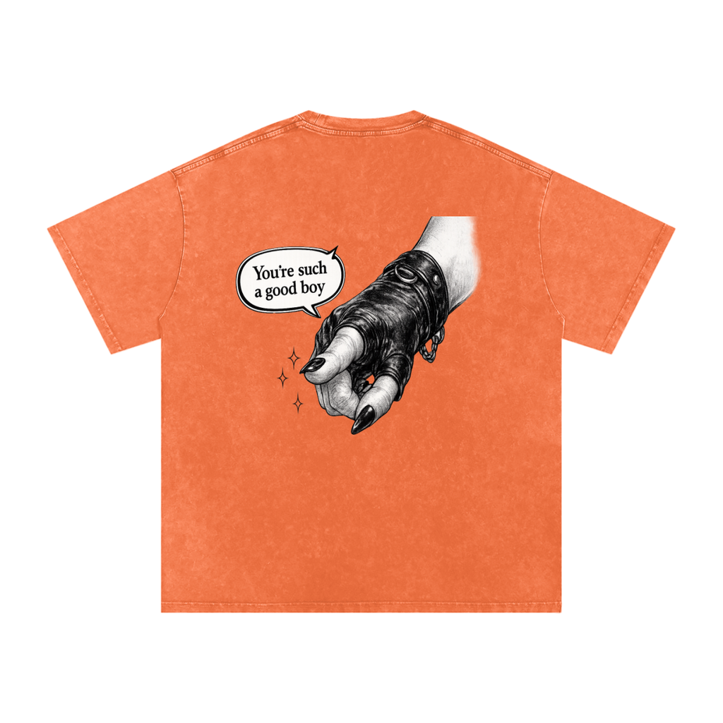 You’re such a Good Boy Snow Washed Oversized Cotton T-Shirt