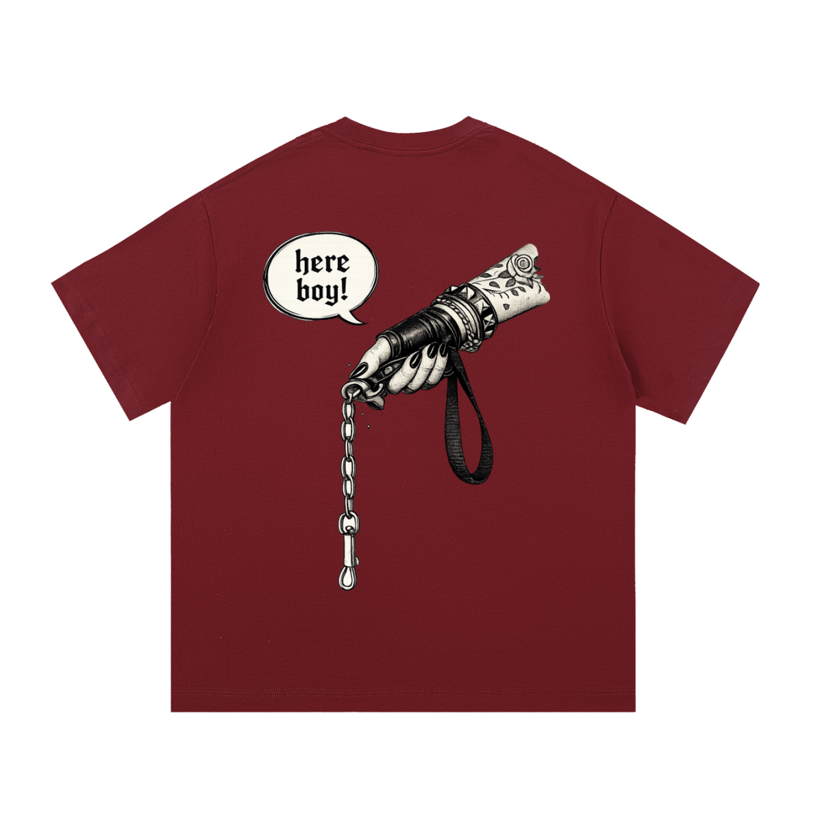 “Here Boy” Essential Cotton T-Shirt