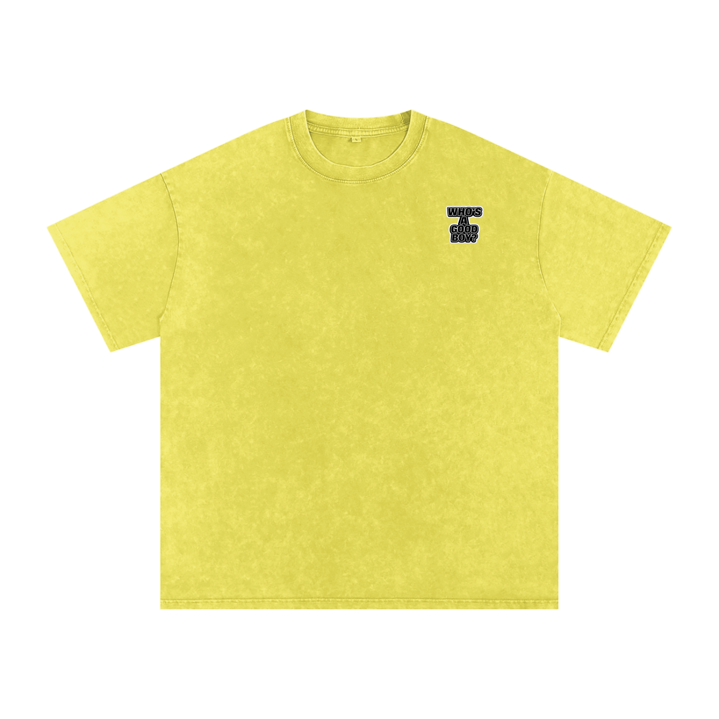 Never Basic Who’s a Good Boy Snow Washed Oversized Cotton T-Shirt