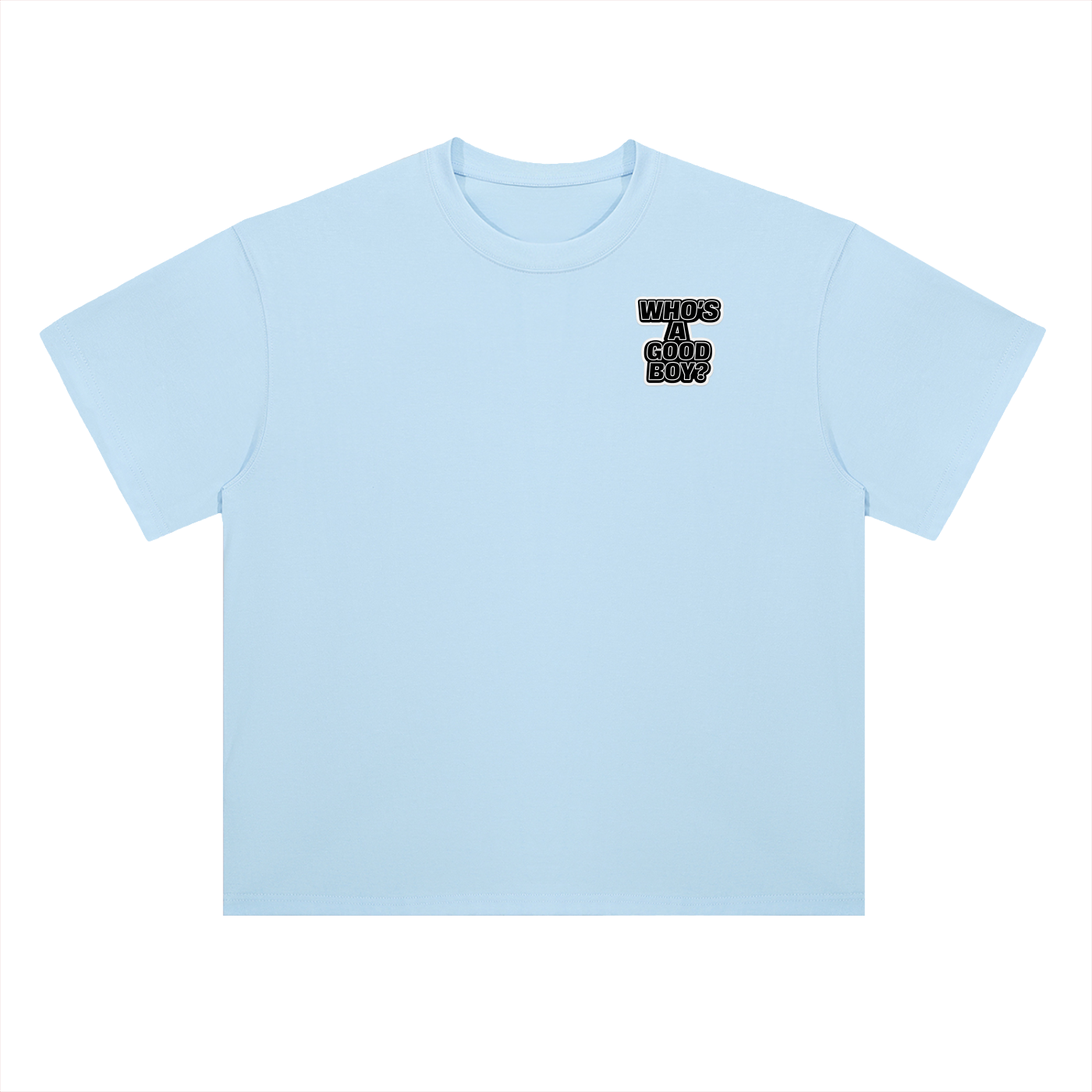 Here Boy! Heavyweight Drop Shoulder Cotton T-Shirt