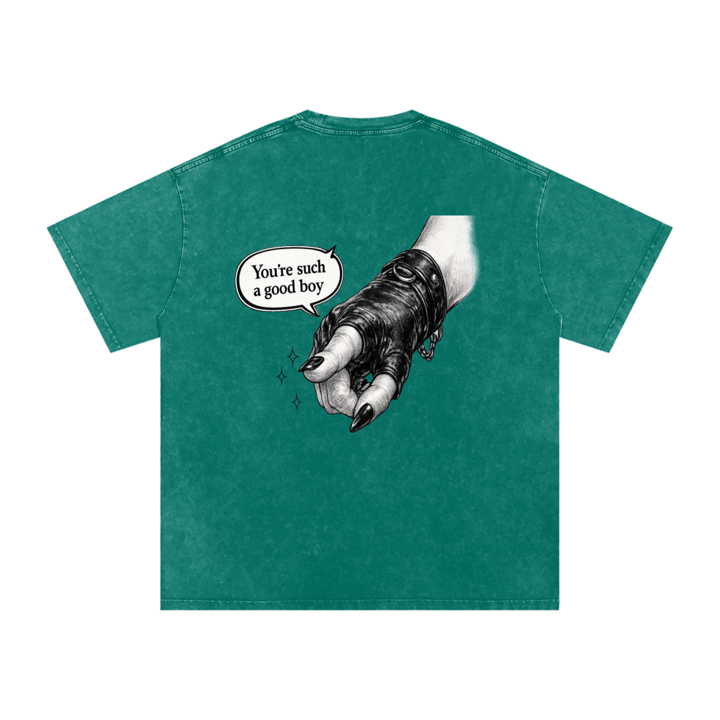 You’re such a Good Boy Snow Washed Oversized Cotton T-Shirt