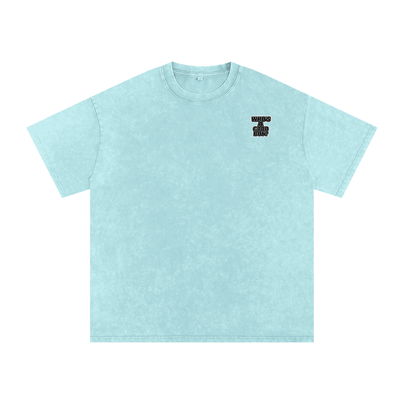 Never Basic Who’s a Good Boy Snow Washed Oversized Cotton T-Shirt