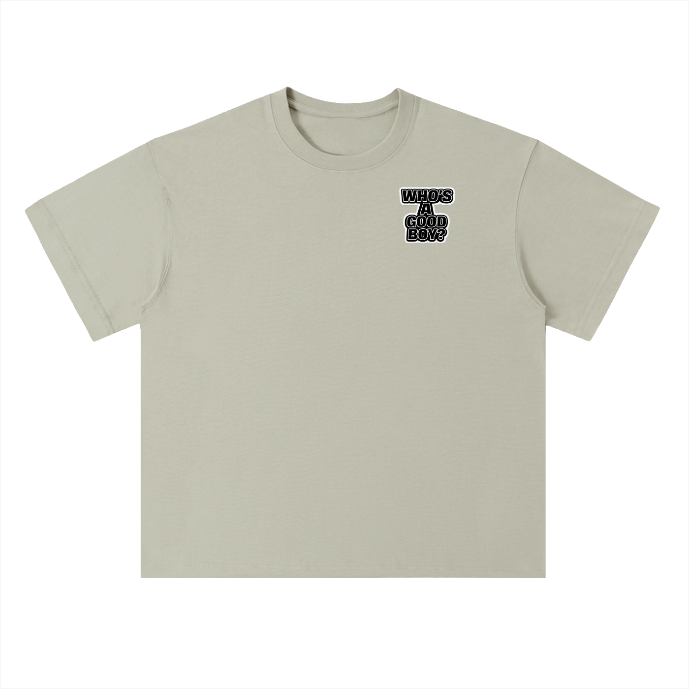 “SIT” Heavyweight Drop Shoulder Cotton T-Shirt