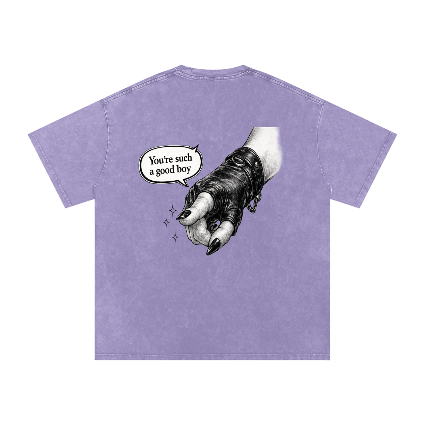 You’re such a Good Boy Snow Washed Oversized Cotton T-Shirt